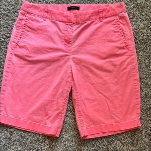 J. Crew Vibrant Coral Women's Bermudas